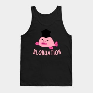 Blobfish College Graduation School University Design Tank Top